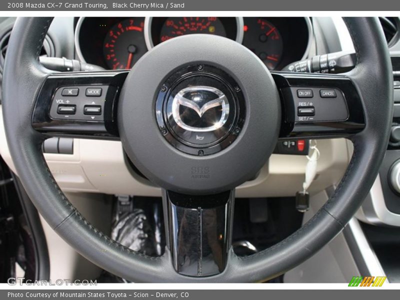 Black Cherry Mica / Sand 2008 Mazda CX-7 Grand Touring