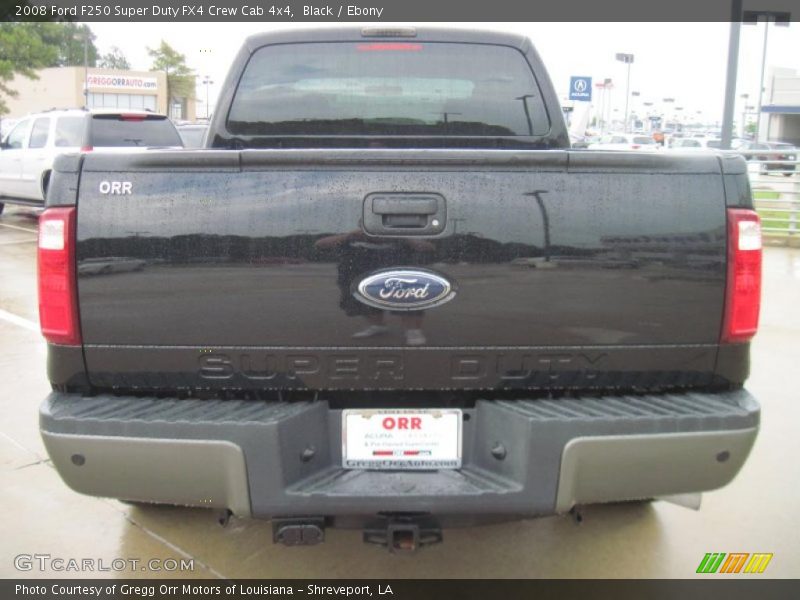 Black / Ebony 2008 Ford F250 Super Duty FX4 Crew Cab 4x4