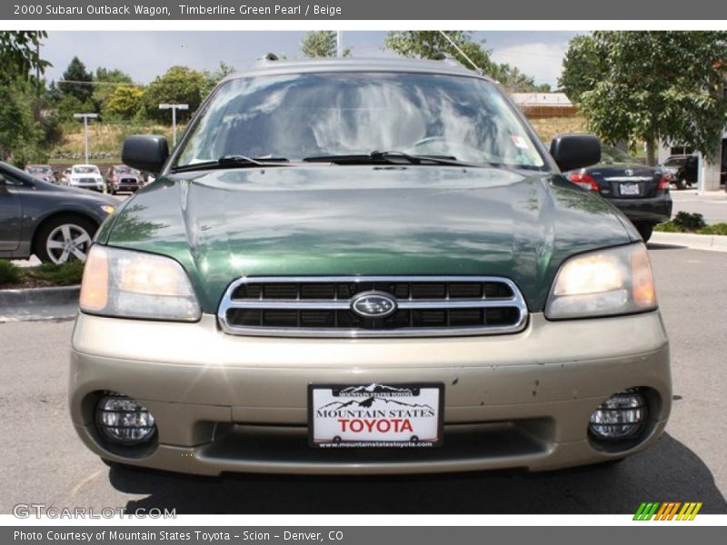 Timberline Green Pearl / Beige 2000 Subaru Outback Wagon