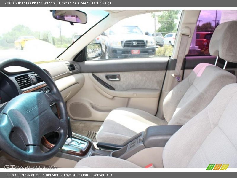 Timberline Green Pearl / Beige 2000 Subaru Outback Wagon