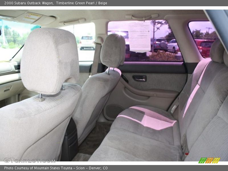 Timberline Green Pearl / Beige 2000 Subaru Outback Wagon