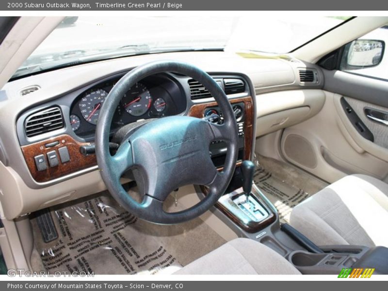 Timberline Green Pearl / Beige 2000 Subaru Outback Wagon