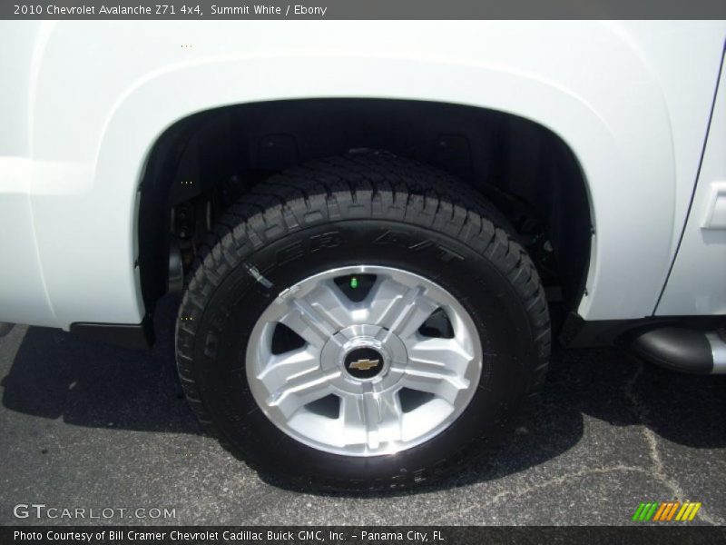Summit White / Ebony 2010 Chevrolet Avalanche Z71 4x4