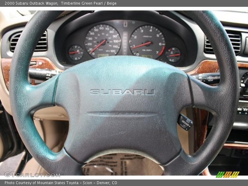 Timberline Green Pearl / Beige 2000 Subaru Outback Wagon