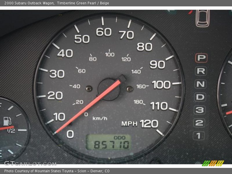 Timberline Green Pearl / Beige 2000 Subaru Outback Wagon