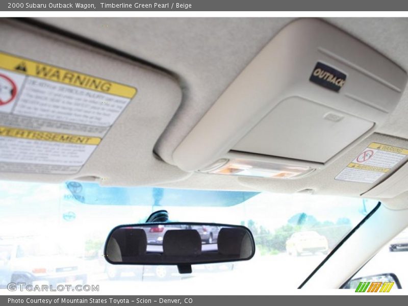 Timberline Green Pearl / Beige 2000 Subaru Outback Wagon
