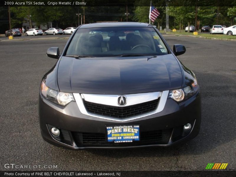 Grigio Metallic / Ebony 2009 Acura TSX Sedan