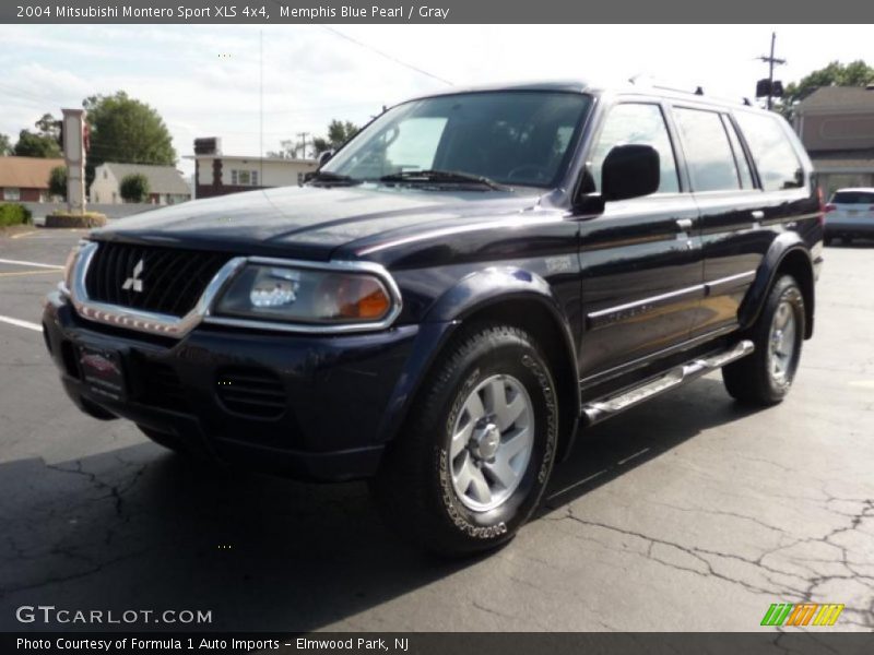 Memphis Blue Pearl / Gray 2004 Mitsubishi Montero Sport XLS 4x4