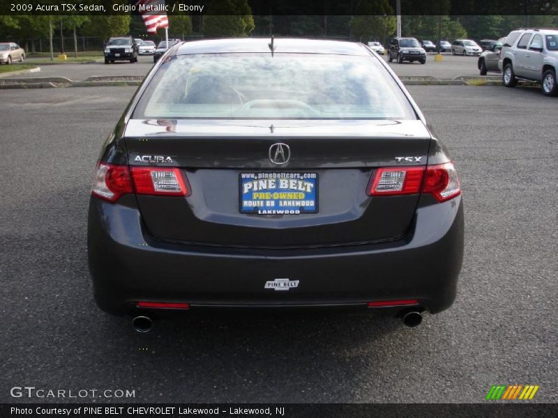 Grigio Metallic / Ebony 2009 Acura TSX Sedan