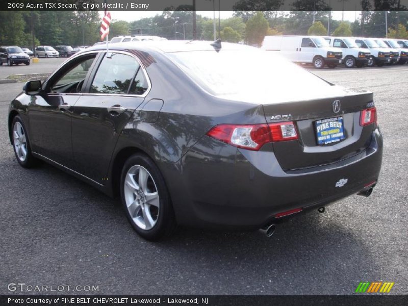 Grigio Metallic / Ebony 2009 Acura TSX Sedan