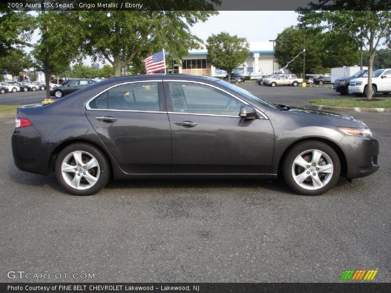 Grigio Metallic / Ebony 2009 Acura TSX Sedan