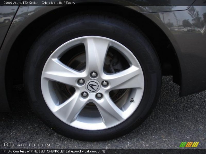 Grigio Metallic / Ebony 2009 Acura TSX Sedan