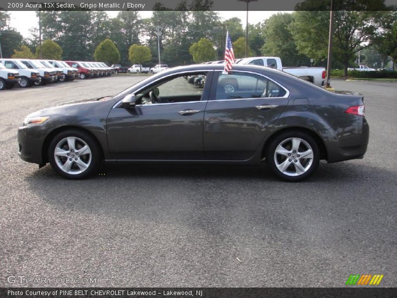 Grigio Metallic / Ebony 2009 Acura TSX Sedan