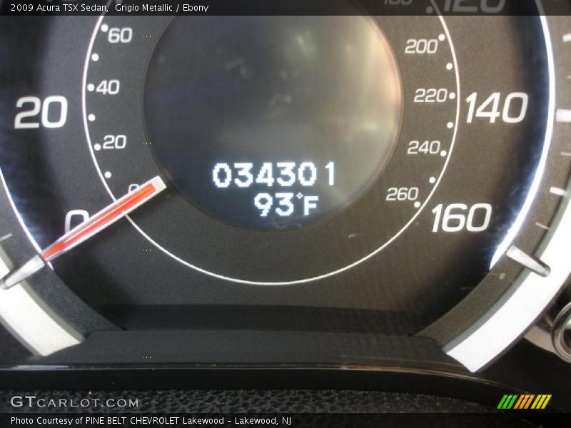 Grigio Metallic / Ebony 2009 Acura TSX Sedan