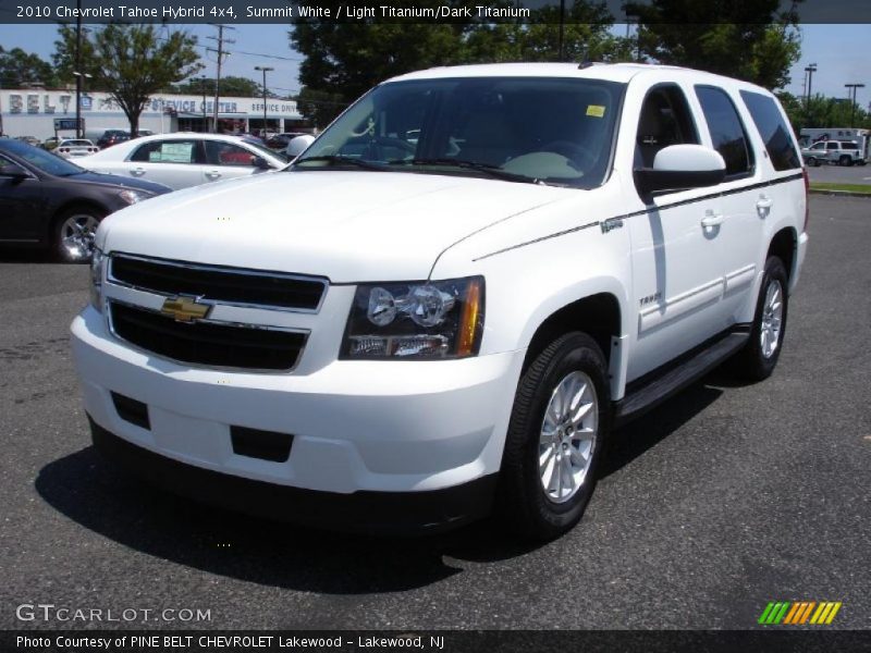 Summit White / Light Titanium/Dark Titanium 2010 Chevrolet Tahoe Hybrid 4x4