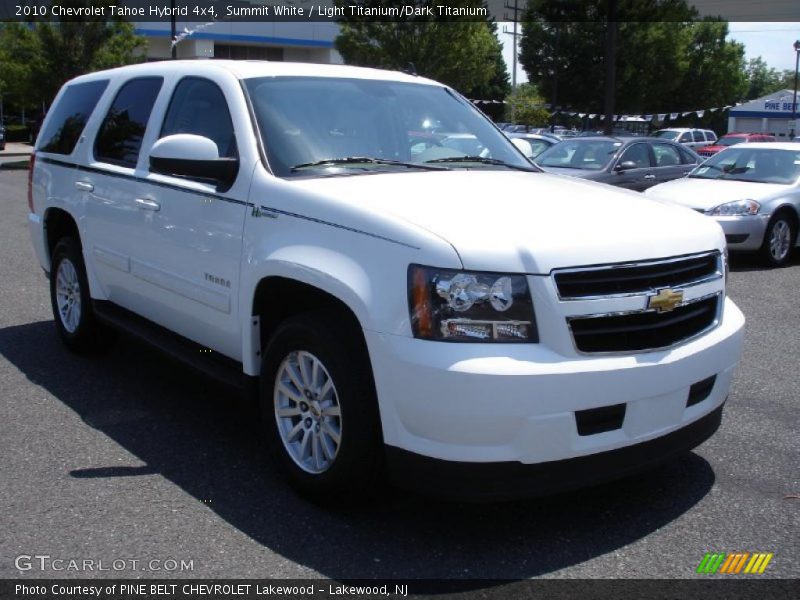 Summit White / Light Titanium/Dark Titanium 2010 Chevrolet Tahoe Hybrid 4x4