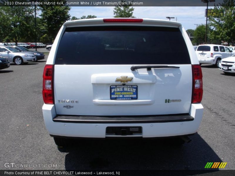 Summit White / Light Titanium/Dark Titanium 2010 Chevrolet Tahoe Hybrid 4x4