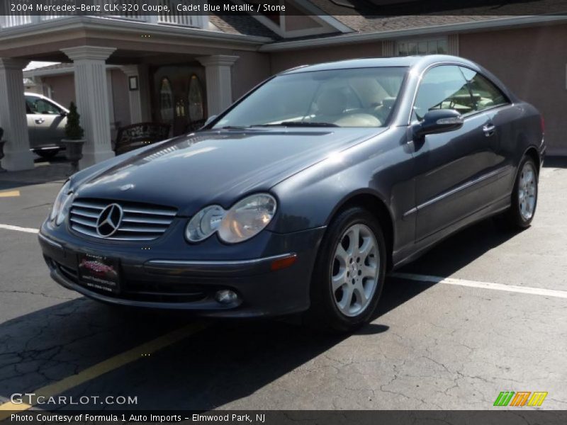 Cadet Blue Metallic / Stone 2004 Mercedes-Benz CLK 320 Coupe