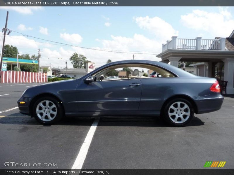 Cadet Blue Metallic / Stone 2004 Mercedes-Benz CLK 320 Coupe