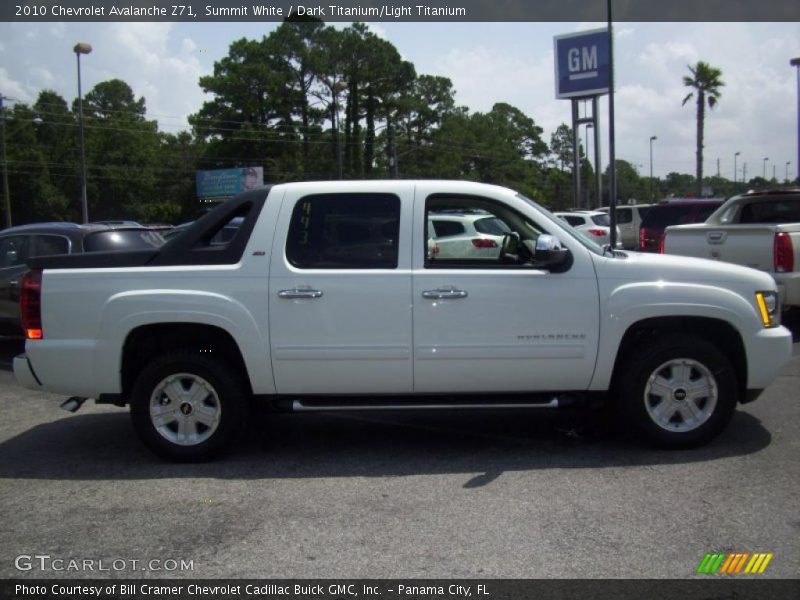 Summit White / Dark Titanium/Light Titanium 2010 Chevrolet Avalanche Z71