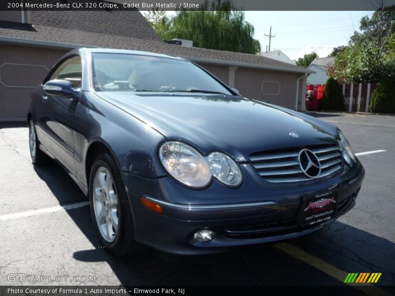 Cadet Blue Metallic / Stone 2004 Mercedes-Benz CLK 320 Coupe