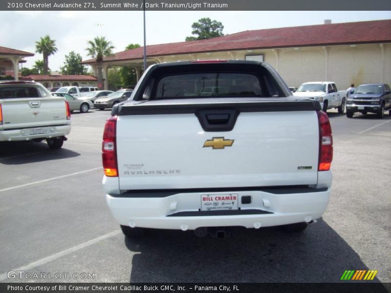 Summit White / Dark Titanium/Light Titanium 2010 Chevrolet Avalanche Z71