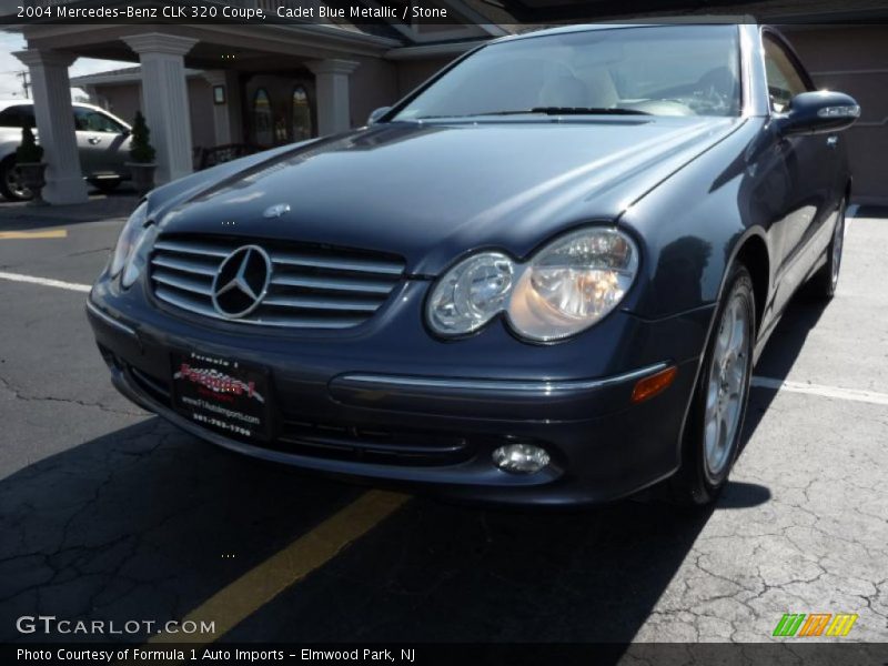 Cadet Blue Metallic / Stone 2004 Mercedes-Benz CLK 320 Coupe