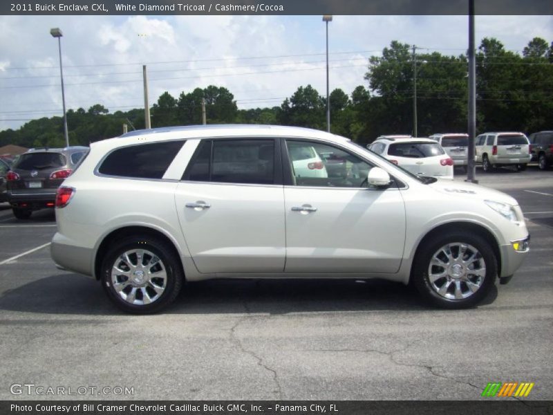 White Diamond Tricoat / Cashmere/Cocoa 2011 Buick Enclave CXL