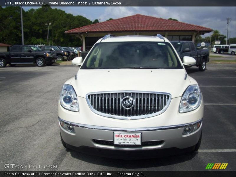 White Diamond Tricoat / Cashmere/Cocoa 2011 Buick Enclave CXL