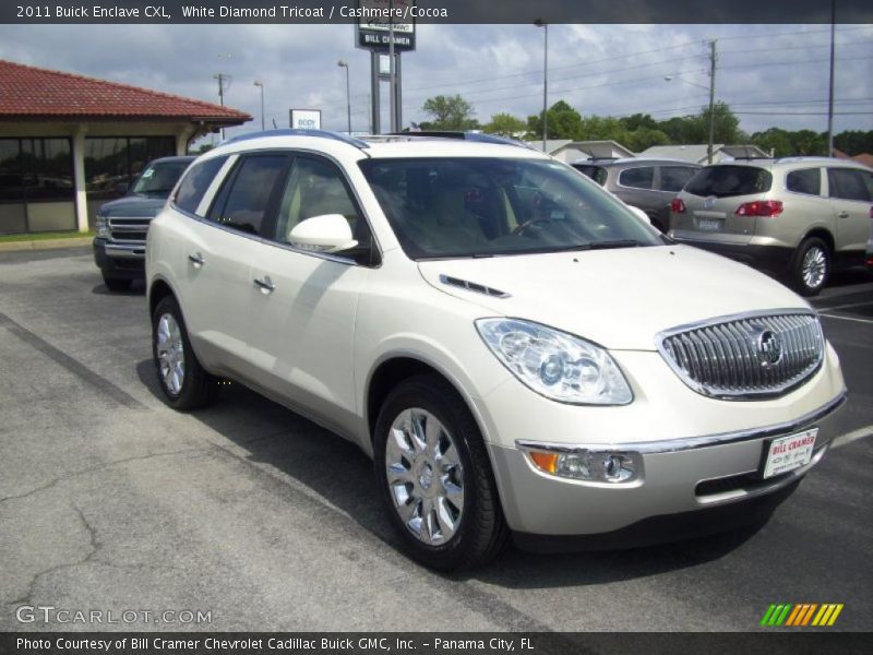 White Diamond Tricoat / Cashmere/Cocoa 2011 Buick Enclave CXL