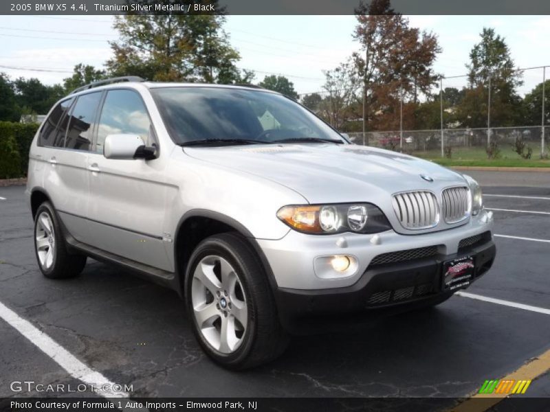 Titanium Silver Metallic / Black 2005 BMW X5 4.4i