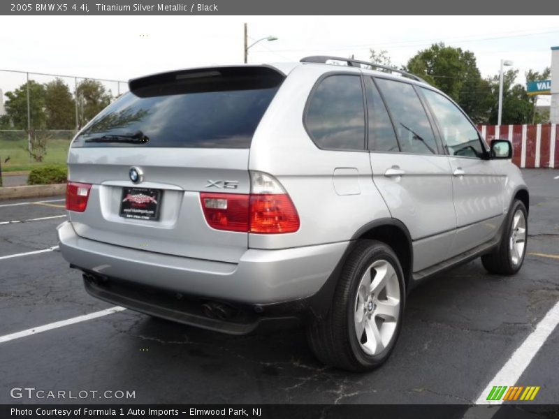 Titanium Silver Metallic / Black 2005 BMW X5 4.4i
