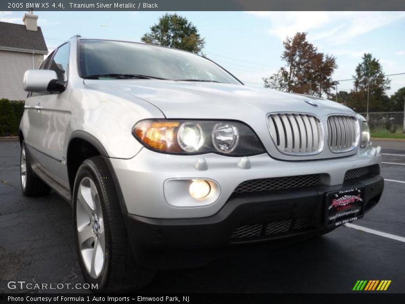 Titanium Silver Metallic / Black 2005 BMW X5 4.4i