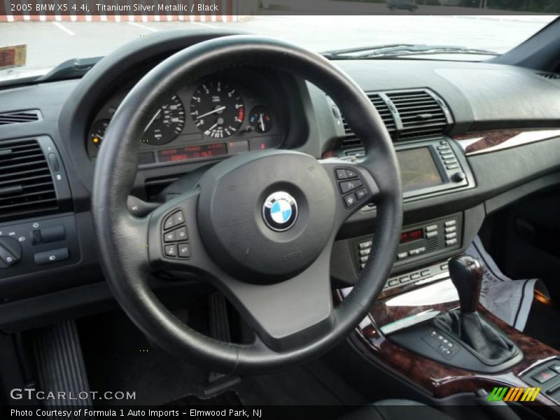 Titanium Silver Metallic / Black 2005 BMW X5 4.4i