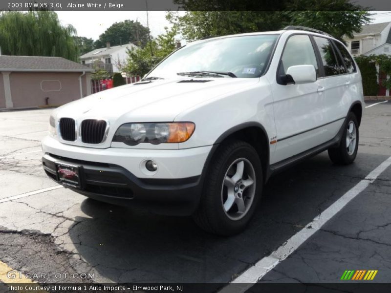 Alpine White / Beige 2003 BMW X5 3.0i