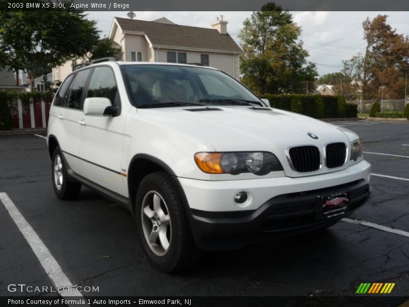 Alpine White / Beige 2003 BMW X5 3.0i
