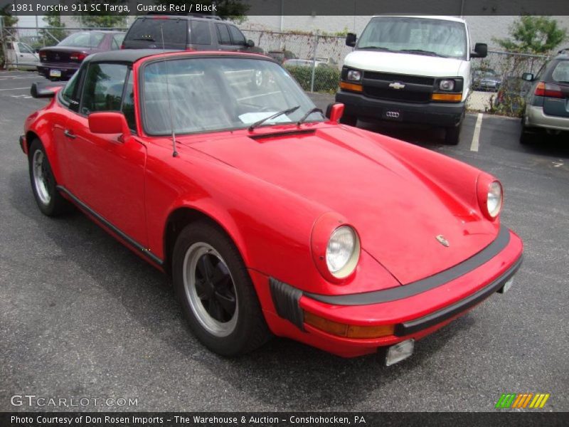Guards Red / Black 1981 Porsche 911 SC Targa