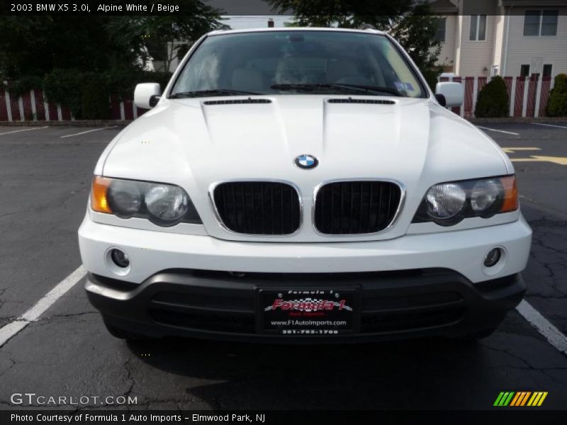 Alpine White / Beige 2003 BMW X5 3.0i