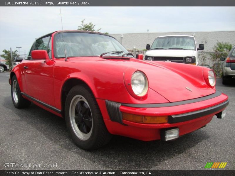 Guards Red / Black 1981 Porsche 911 SC Targa