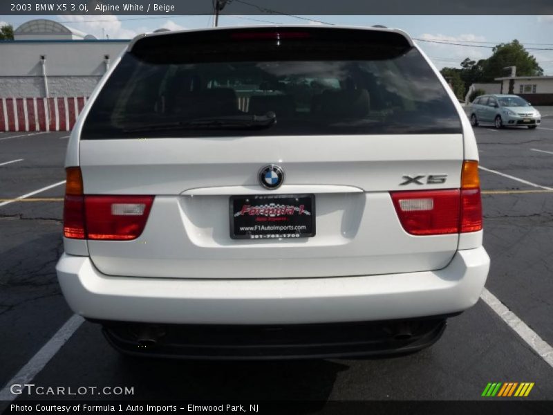 Alpine White / Beige 2003 BMW X5 3.0i