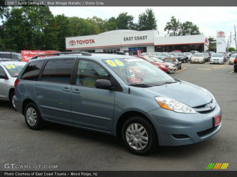 Blue Mirage Metallic / Stone Gray 2006 Toyota Sienna LE