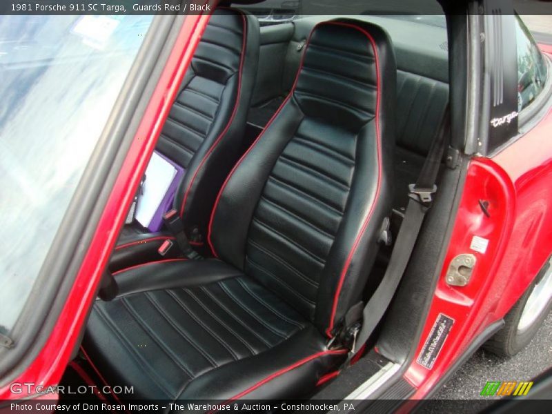 Front Seat of 1981 911 SC Targa