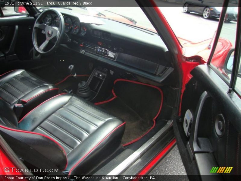 1981 911 SC Targa Black Interior