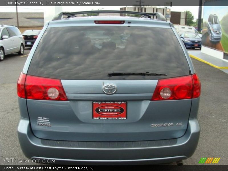 Blue Mirage Metallic / Stone Gray 2006 Toyota Sienna LE