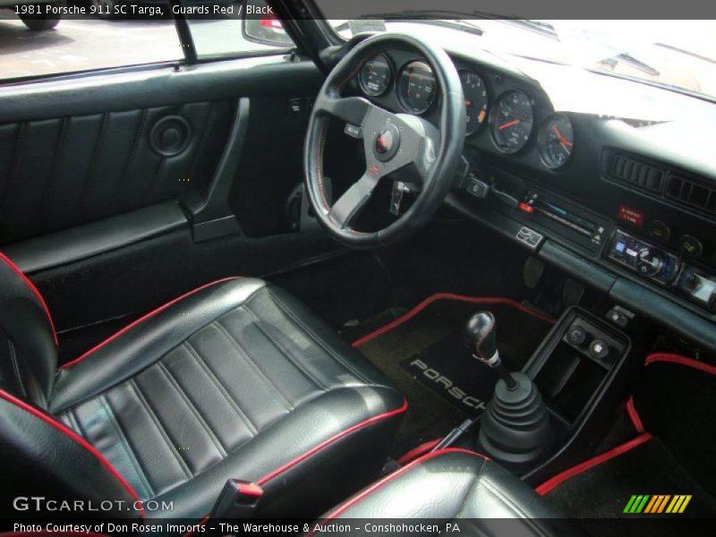  1981 911 SC Targa Black Interior