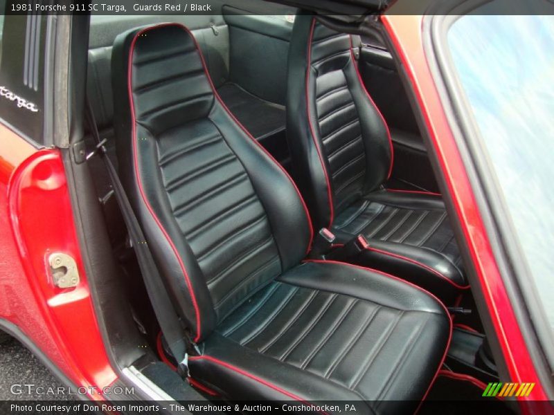 Front Seat of 1981 911 SC Targa