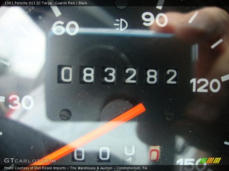 Guards Red / Black 1981 Porsche 911 SC Targa