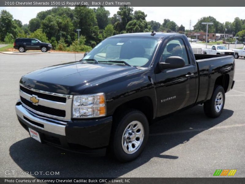 Black / Dark Titanium 2010 Chevrolet Silverado 1500 LS Regular Cab