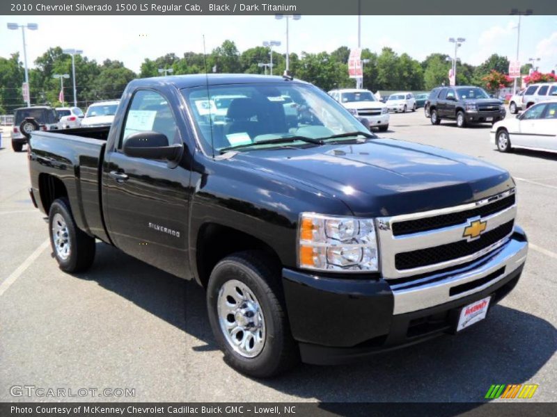 Black / Dark Titanium 2010 Chevrolet Silverado 1500 LS Regular Cab