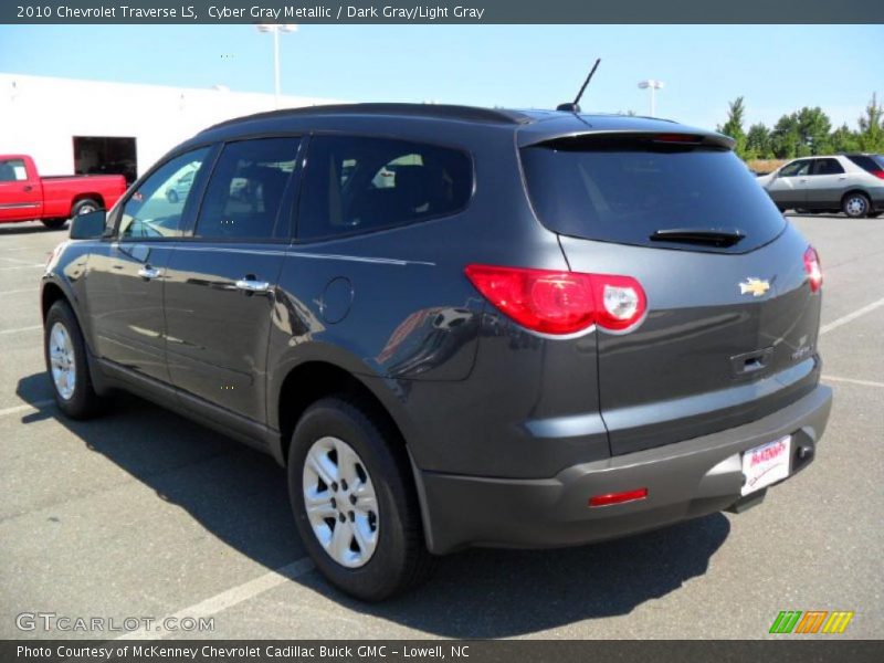 Cyber Gray Metallic / Dark Gray/Light Gray 2010 Chevrolet Traverse LS